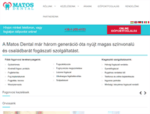 Tablet Screenshot of matosdental.hu